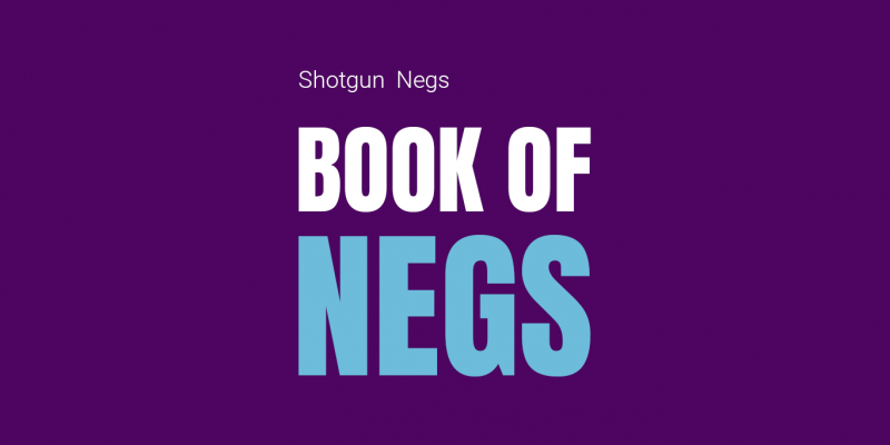 A shotgun neg is a statement said in front of others; it’s humor for t&hellip;
